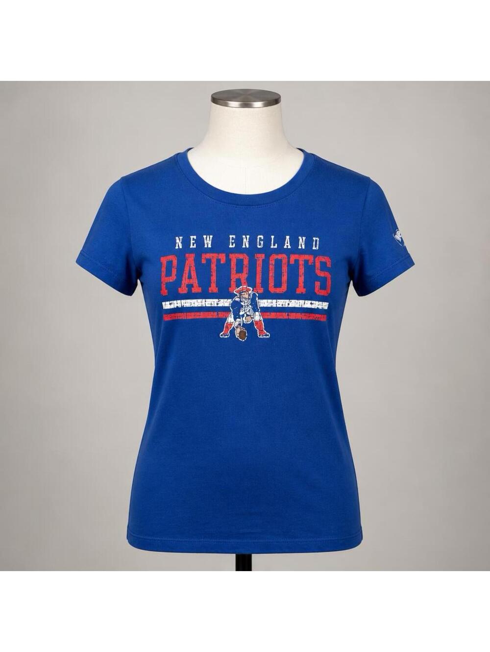 Nike New England Patriots Blue Cotton T-Shirt Size Small